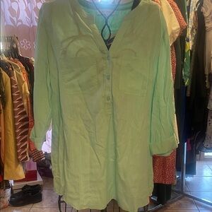 Elegant Mint Green Women's Tunic